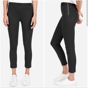 EVERLANE Ponte Knit Side Zip Leggings Gray Size Small